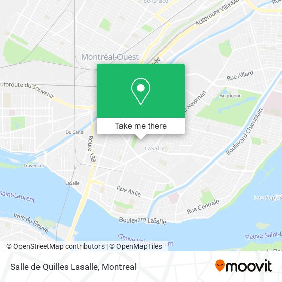 Salle de Quilles Lasalle map