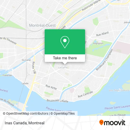 Inas Canada map