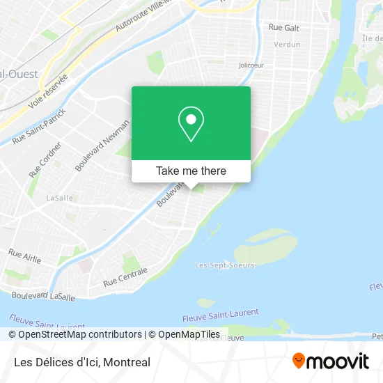 Les Délices d'Ici map