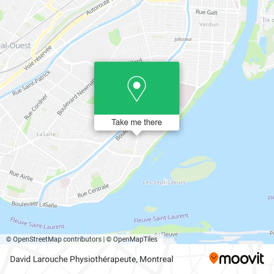 David Larouche Physiothérapeute map