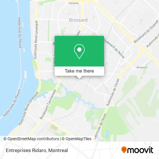 Entreprises Ridaro map