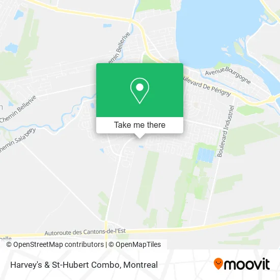 Harvey's & St-Hubert Combo map