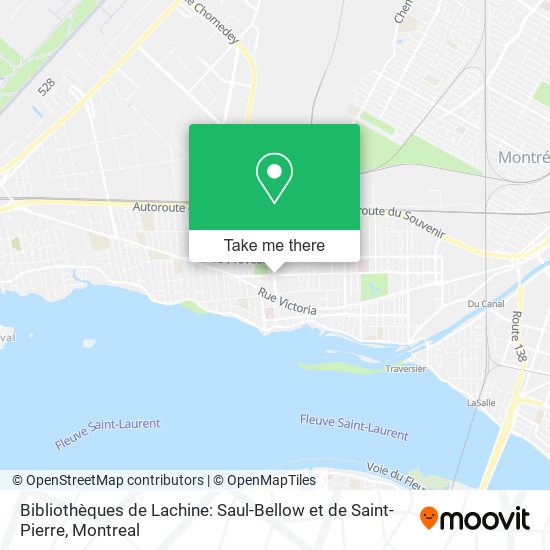 Bibliothèques de Lachine: Saul-Bellow et de Saint-Pierre map