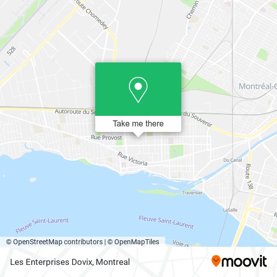 Les Enterprises Dovix map