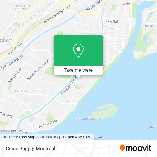Crane Supply map