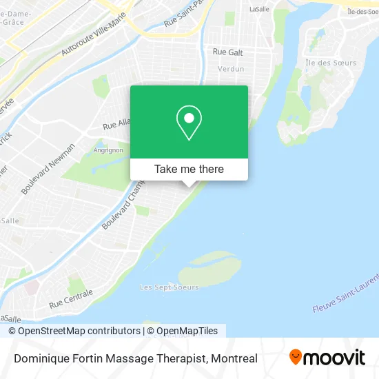 Dominique Fortin Massage Therapist map