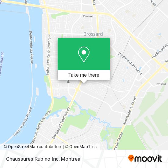 Chaussures Rubino Inc map