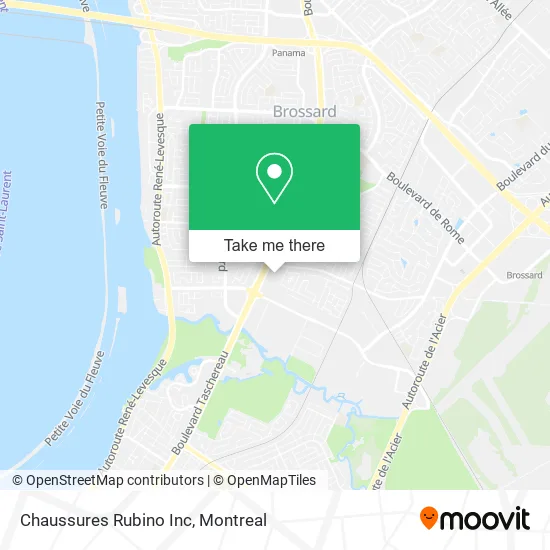 Chaussures Rubino Inc map