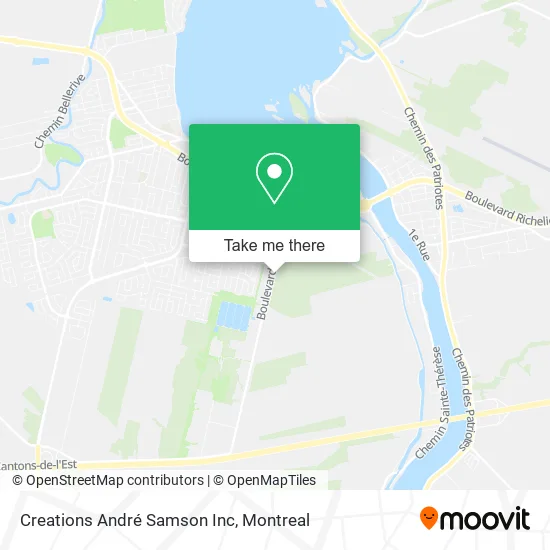 Creations André Samson Inc map