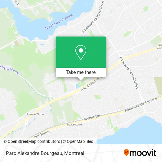 Parc Alexandre Bourgeau map