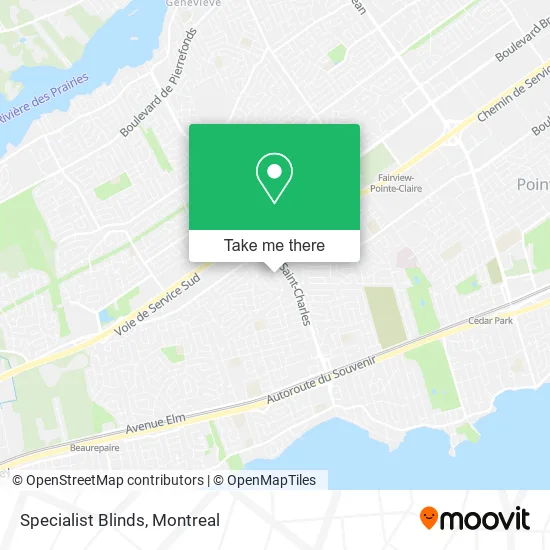 Specialist Blinds map