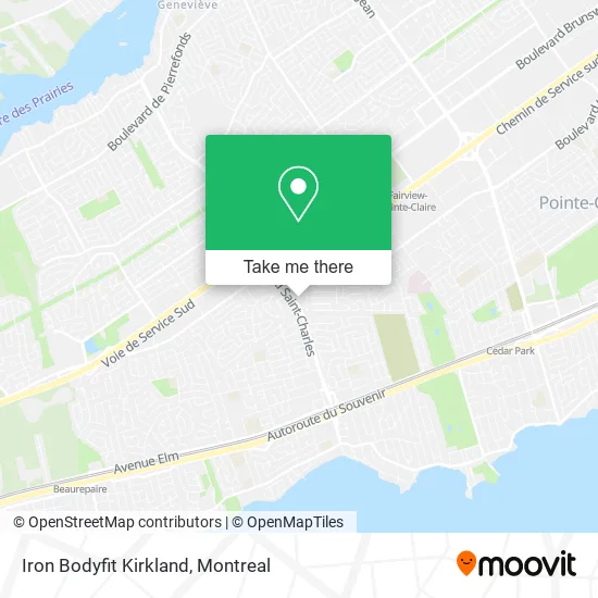 Iron Bodyfit Kirkland map