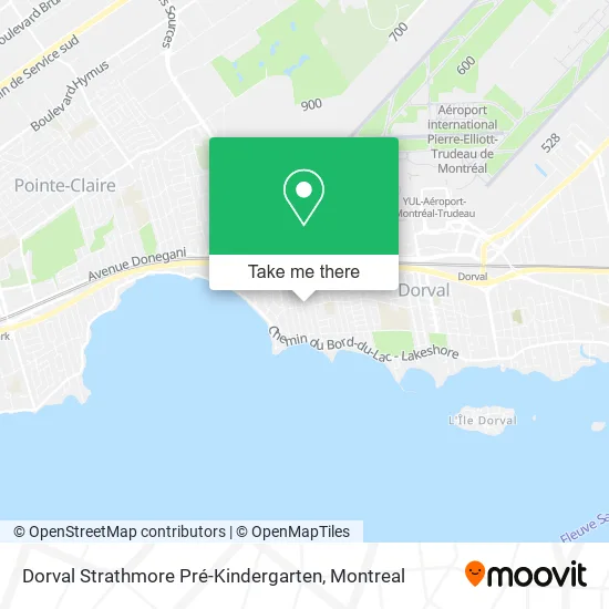 Dorval Strathmore Pré-Kindergarten map