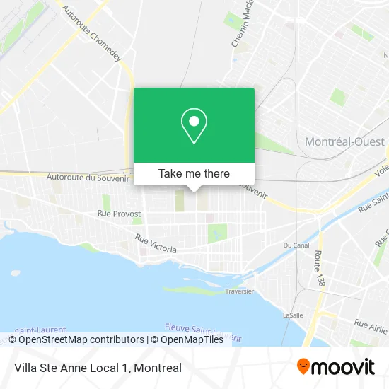 Villa Ste Anne Local 1 map