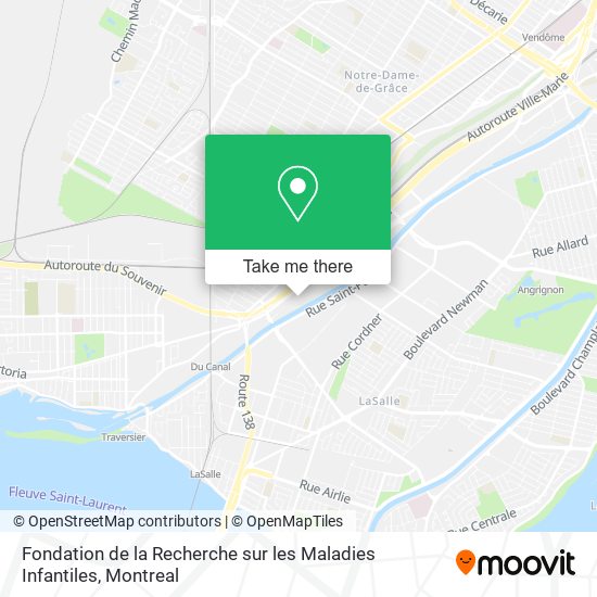 Fondation de la Recherche sur les Maladies Infantiles map