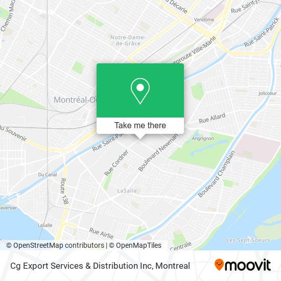 Cg Export Services & Distribution Inc map
