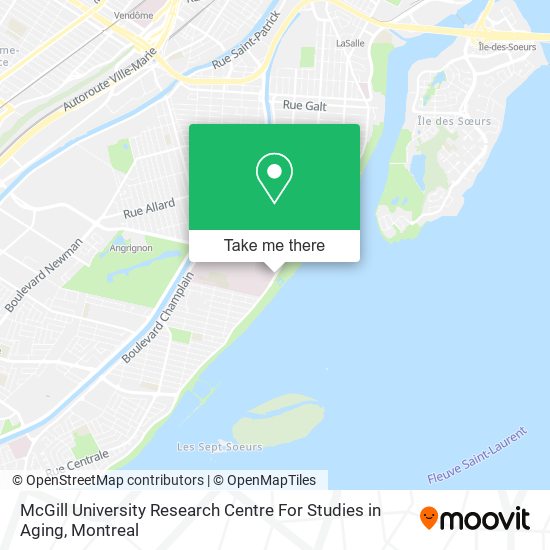 McGill University Research Centre For Studies in Aging map