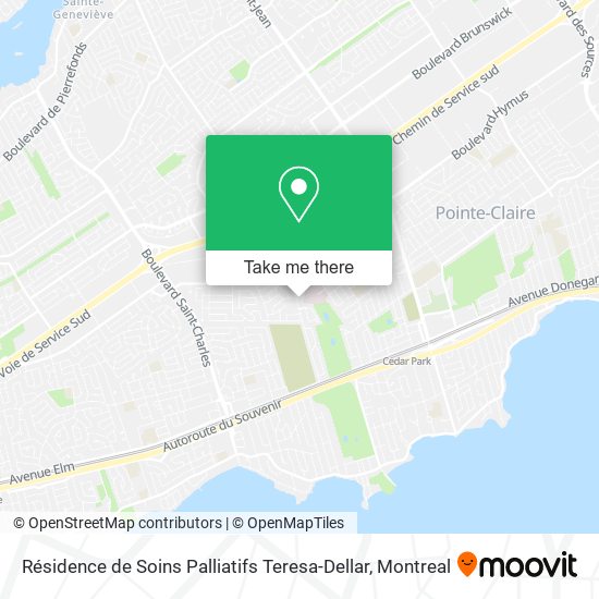 Résidence de Soins Palliatifs Teresa-Dellar map