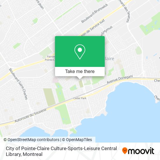 City of Pointe-Claire Culture-Sports-Leisure Central Library map