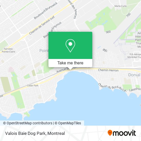 Valois Baie Dog Park map