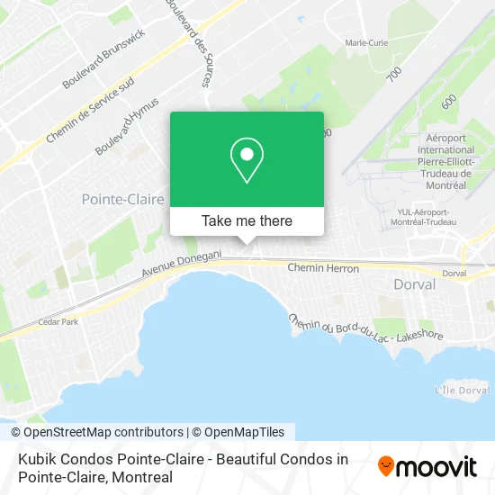 Kubik Condos Pointe-Claire - Beautiful Condos in Pointe-Claire map