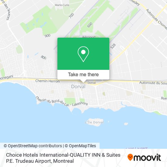 Choice Hotels International-QUALITY INN & Suites P.E. Trudeau Airport map