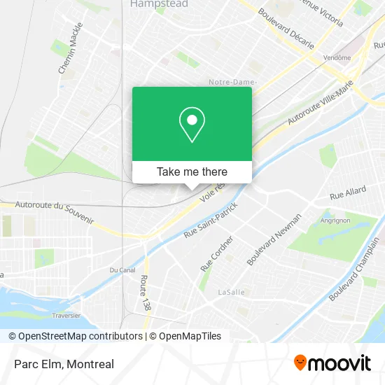 Parc Elm map