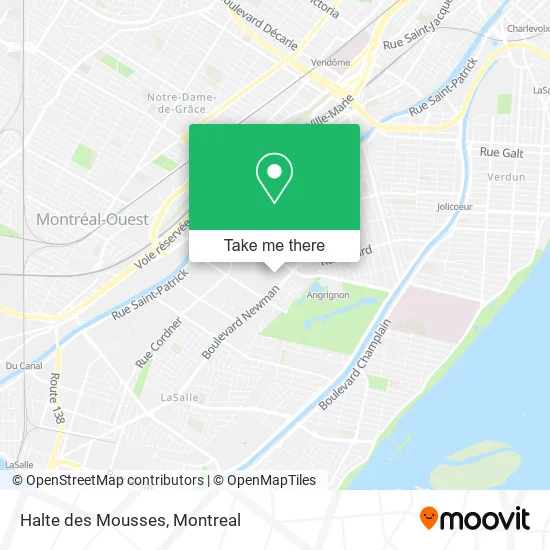 Halte des Mousses map