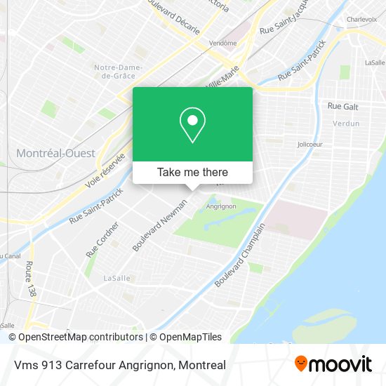 Vms 913 Carrefour Angrignon map
