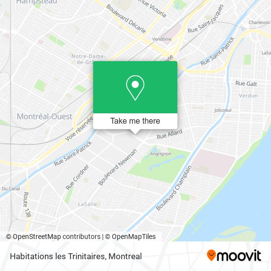Habitations les Trinitaires map