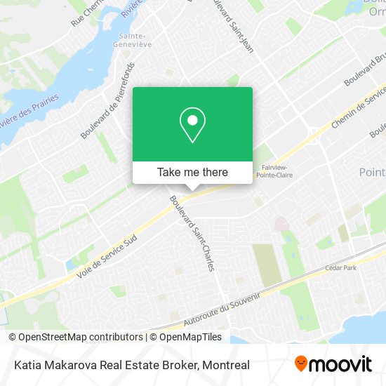 Katia Makarova Real Estate Broker map