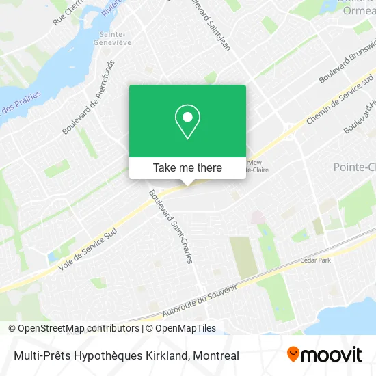 Multi-Prêts Hypothèques Kirkland map