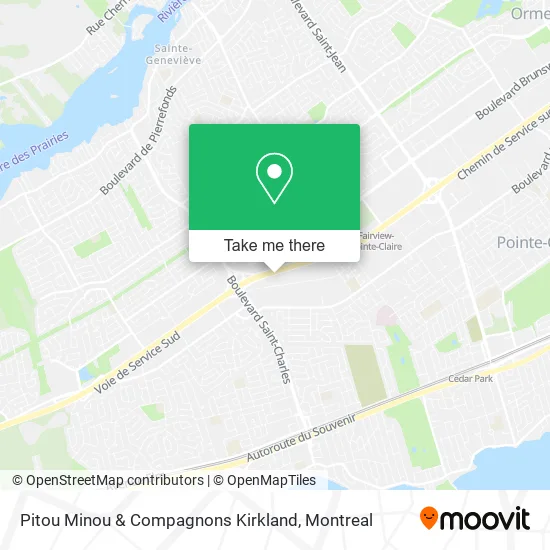 Pitou Minou & Compagnons Kirkland map