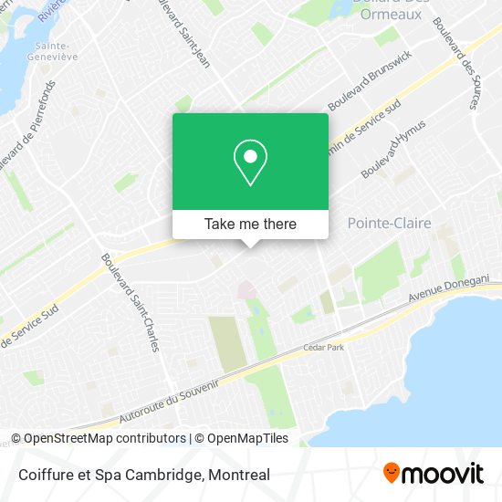 Coiffure et Spa Cambridge map