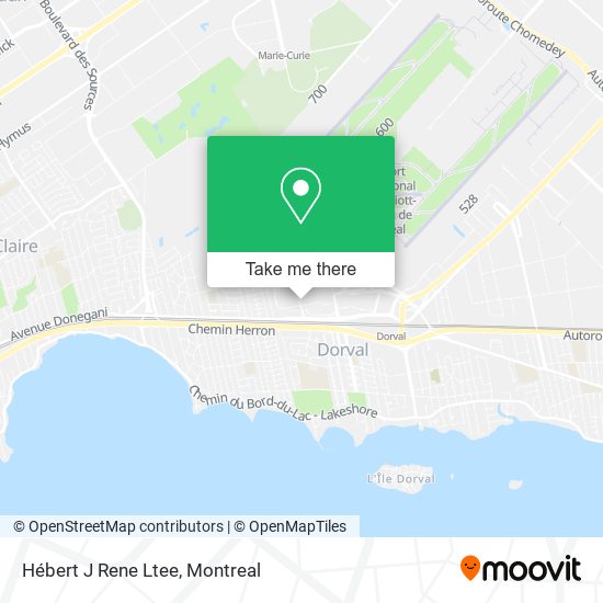 Hébert J Rene Ltee map