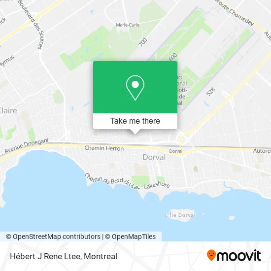 Hébert J Rene Ltee map