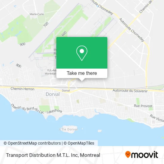 Transport Distribution M.T.L. Inc map