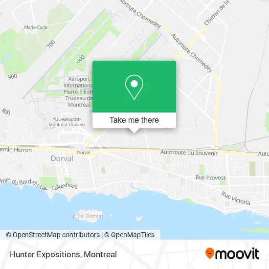 Hunter Expositions map