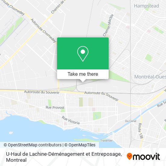 U-Haul de Lachine-Déménagement et Entreposage map