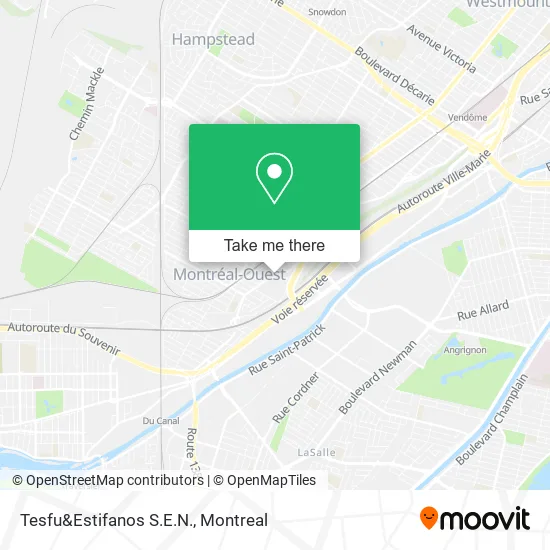 Tesfu&Estifanos S.E.N. map