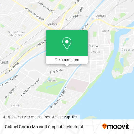 Gabriel Garcia Massothérapeute map