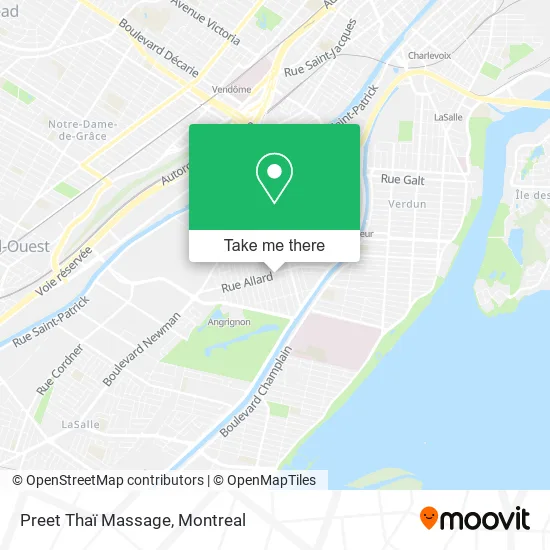 Preet Thaï Massage map