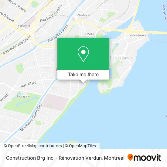 Construction Brg Inc. - Rénovation Verdun map