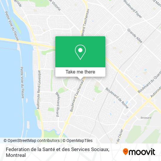 Federation de la Santé et des Services Sociaux map