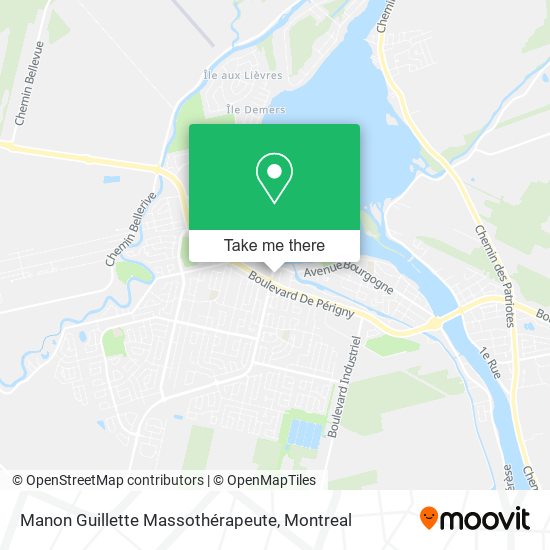 Manon Guillette Massothérapeute map