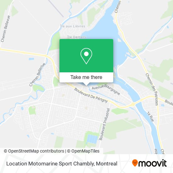 Location Motomarine Sport Chambly map