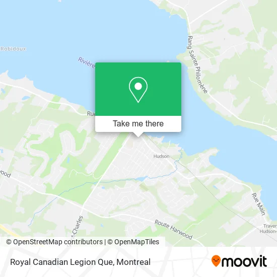 Royal Canadian Legion Que map