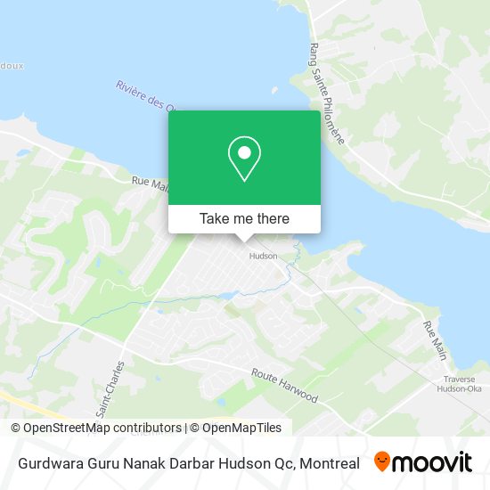 Gurdwara Guru Nanak Darbar Hudson Qc map