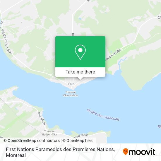 First Nations Paramedics des Premières Nations map