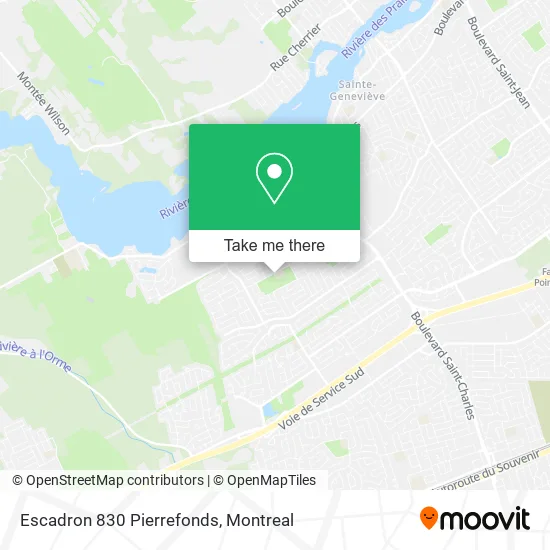 Escadron 830 Pierrefonds map